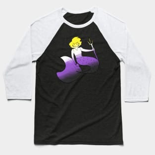 Enby mermaid Baseball T-Shirt